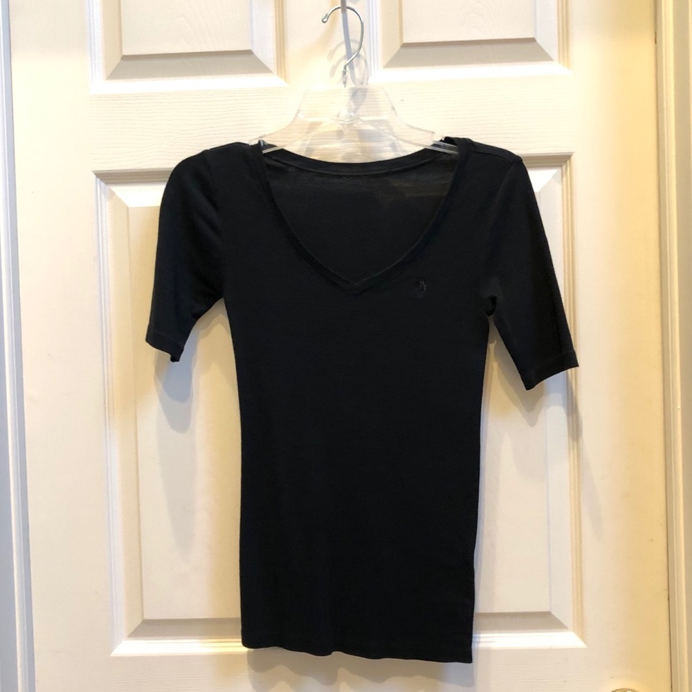 Ralph Lauren Black V-neck Shirt